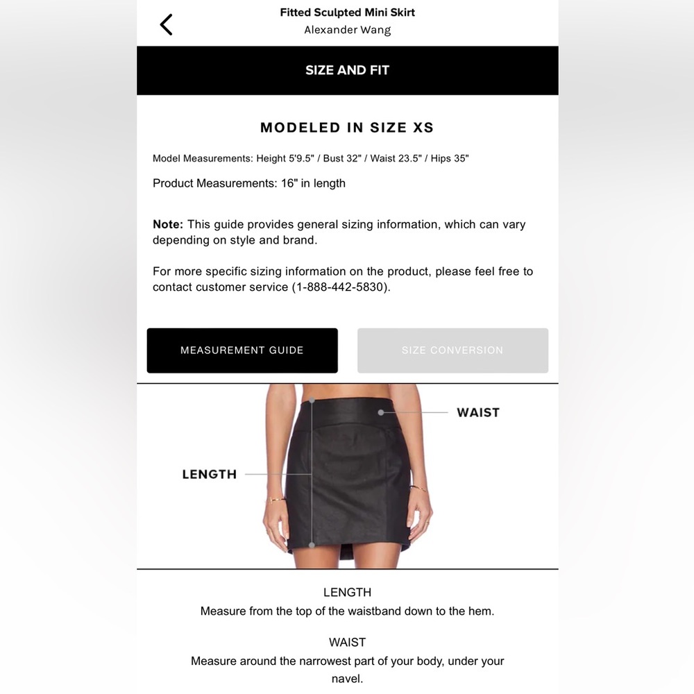 Alexander Wang Fitted sculpted mini skirt New - Picture 9 of 9